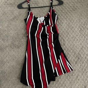 Red black and white almost famous dress size SMALL